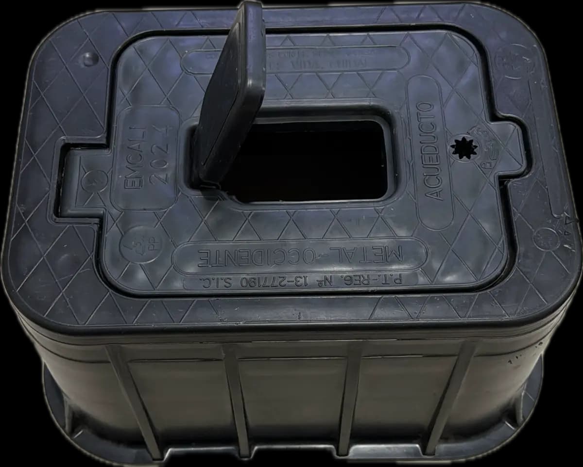 Caja piso medidor de agua